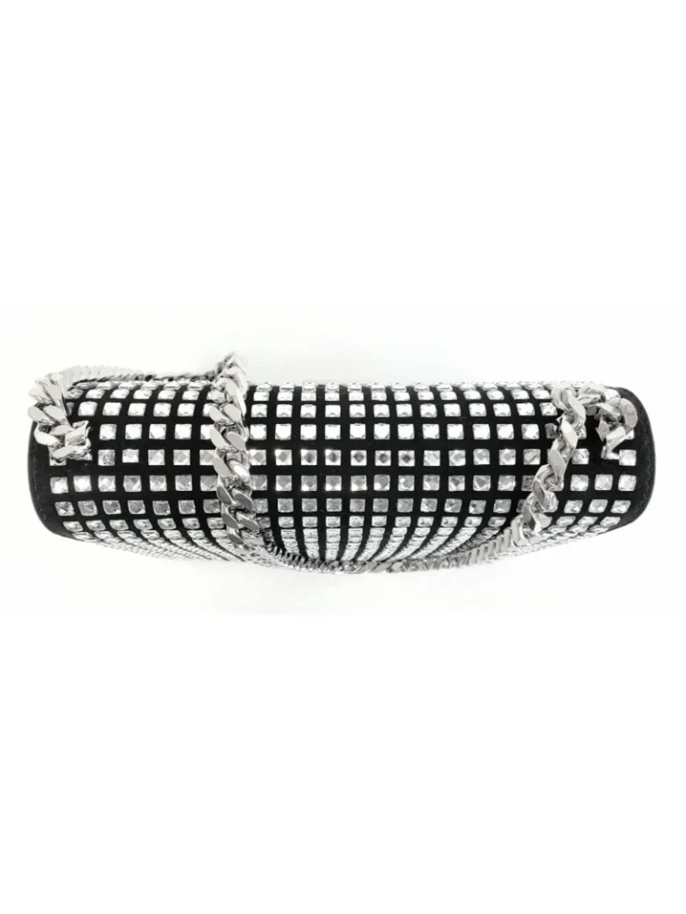 Burberry Women's Mini TB Crystal Black Suede Evening Clutch Shoulder Bag Italy - Picture 4 of 8